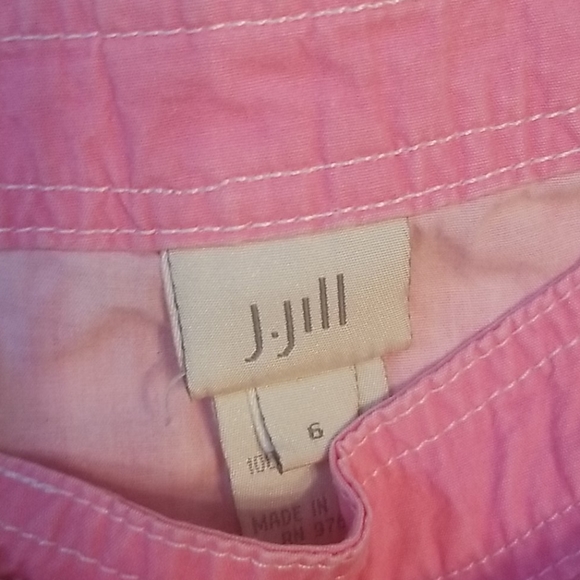 3/$25 J.Jill skirt pencil casual cotton pink sz 6 - Picture 4 of 7